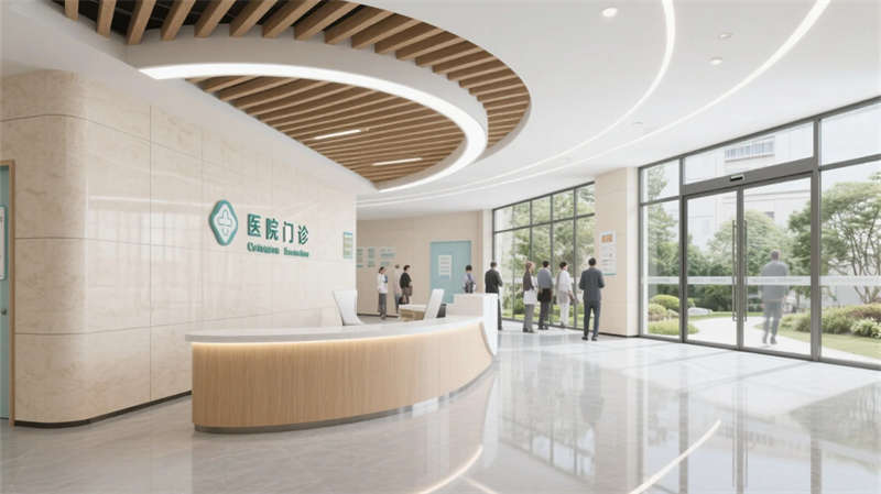 療愈綠洲，光影共生——合肥6000平醫院裝修設計效果圖