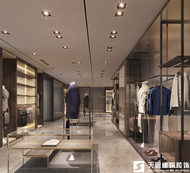 男裝店裝修設(shè)計風(fēng)格，男裝店裝修，男裝店設(shè)計